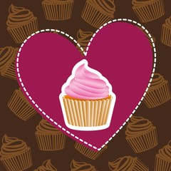 delicious cupcake design 