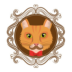 Hispter funny animal cartoon