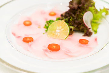 Carpaccio fish