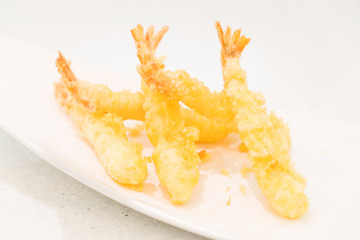 Tempura prawns