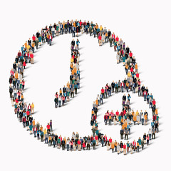  people   shape  clock vector