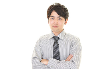 微笑むビジネスマン