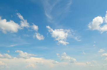  blue sky with light clouds