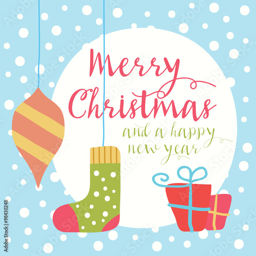 &quot;Merry Christmas greeting card and background&quot; Stock image and royalty-free vector files on