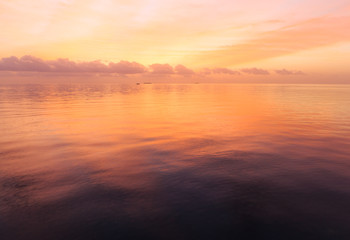 Fototapeta na wymiar sunset at Maldivian beach