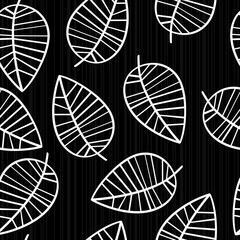 Abstract nature composition with leaves