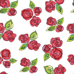 Decorative background with floral design