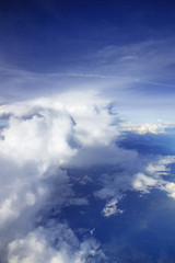 Blue sky with clouds background