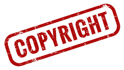 Copyright Stempel rot