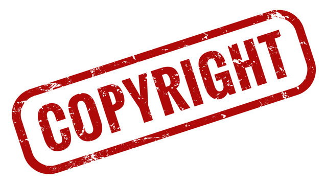 Copyright Stempel rot