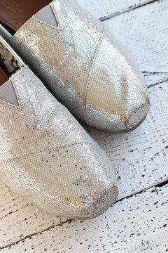 Glitter Flat Shoes
