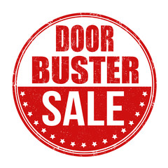 Door buster sale stamp