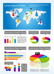 Isometric Infographic Template  © Giraphics
