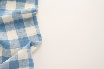  Tablecloth textile on white background 
