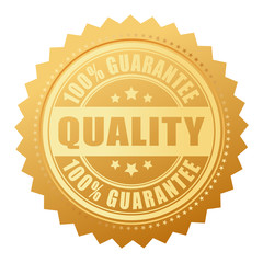 Quality guarantee gold seal