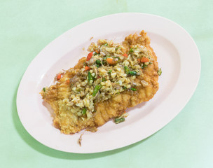 Crab omelette
