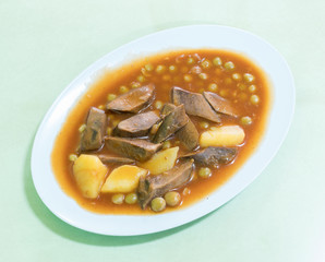 Ox tongue stew
