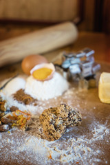 Traditional Christmas cookies from Alsace France Shallow DOF
