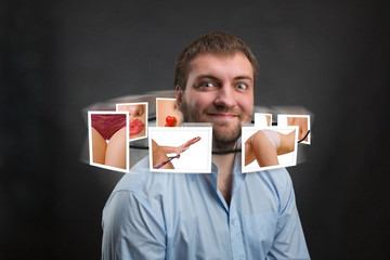 Man thinking about woman