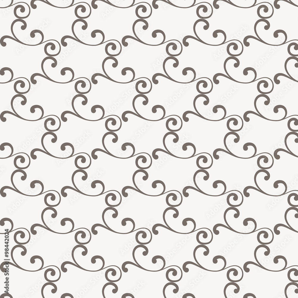 Poster repeating abstract background with curl