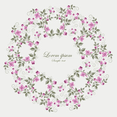 Vector template for folder, business card and invitation 