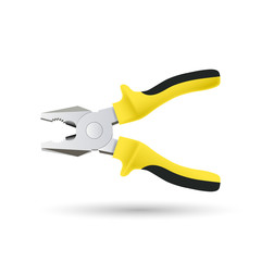 pliers icon isolated on white background. Vector illustration.