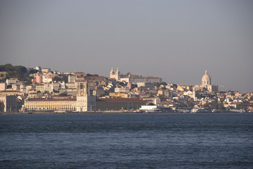 Naklejka premium Panorama von Lissabon, Portugal