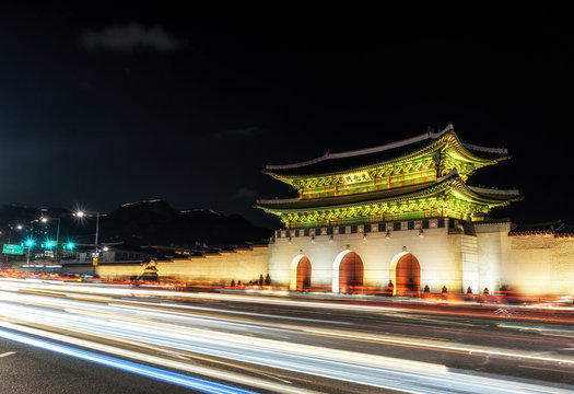 Gyeongbok Palace taken at night