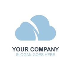 Cloud Bubble Icon Vector Logo