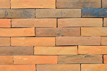 Stone brick wall texture background.