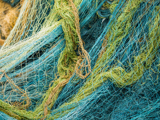 fishing nets tangled