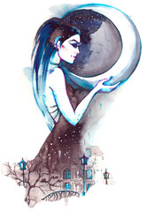 goddess of  night © okalinichenko