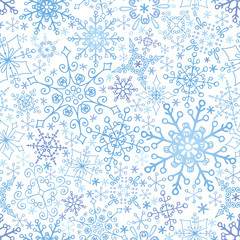 Snowflakes lace seamless pattern,Winter,Christmas,New year