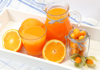 orange on white