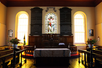 Fototapeta na wymiar The Falmouth Parish Church of St. Peter the Apostle - Falmouth, Jamaica..
