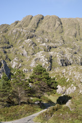 Fototapeta na wymiar Mountain Range in Beara Peninsula
