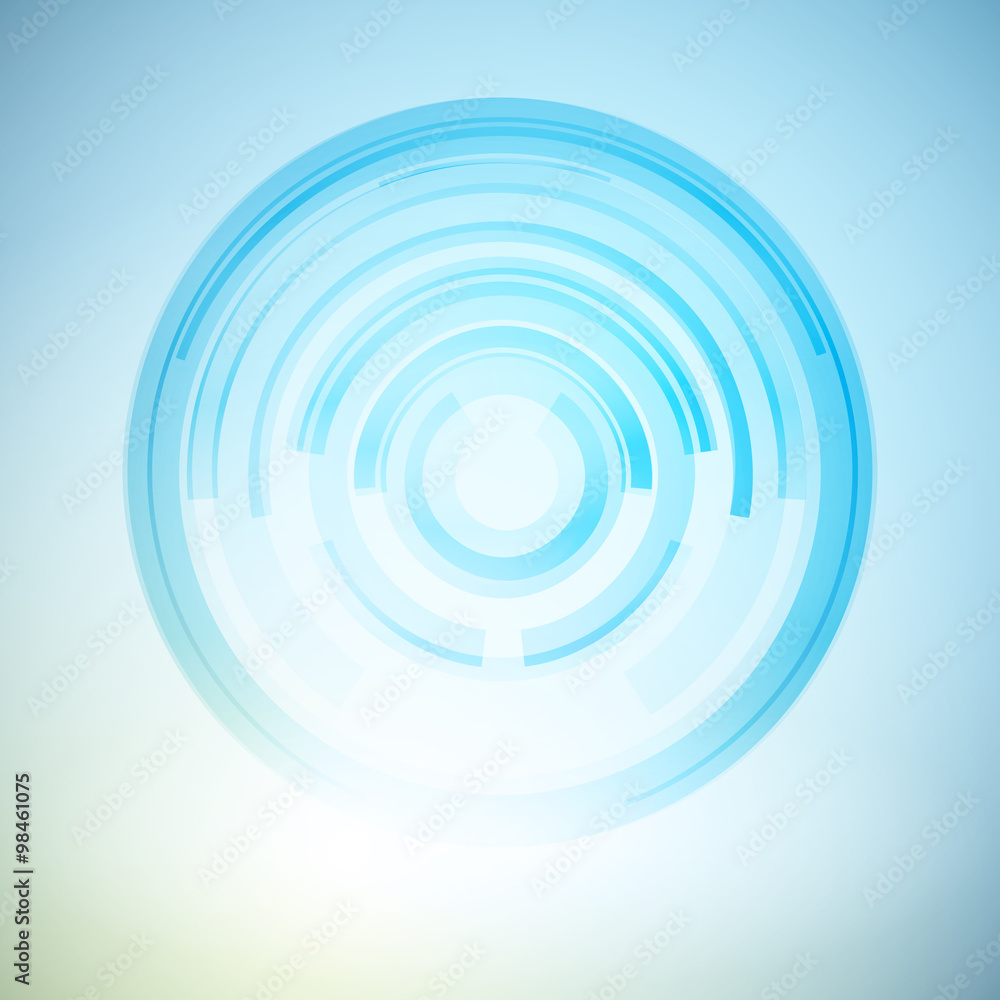 Aufkleber techno geometric vector circle modern science abstract background