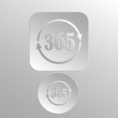 Иконка для интернета, Вдавленный и выпуклый стиль. Круглая и прямоугольная кнопка