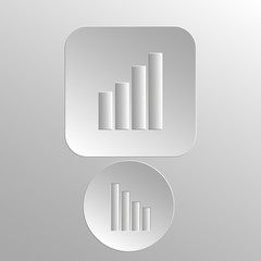 Иконка для интернета, Вдавленный и выпуклый стиль. Круглая и прямоугольная кнопка