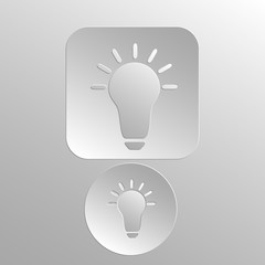 Иконка для интернета, Вдавленный и выпуклый стиль. Круглая и прямоугольная кнопка