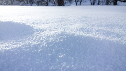 White fresh snow background