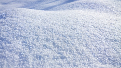 Fototapeta na wymiar White fresh snow background