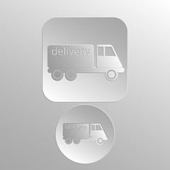 Иконка для интернета, Вдавленный и выпуклый стиль. Круглая и прямоугольная кнопка