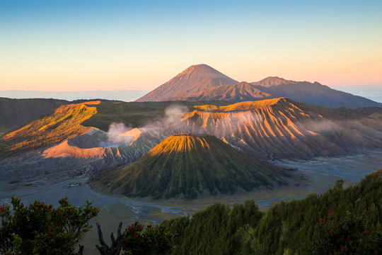 Amazing sunrise in Mount Bromo