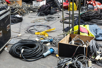 electrical equipment on city street