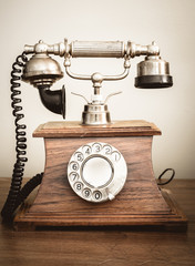 Vintage old telephone