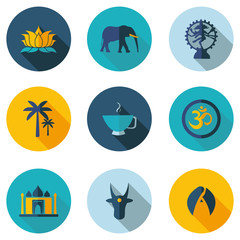 Indian icons in vector format