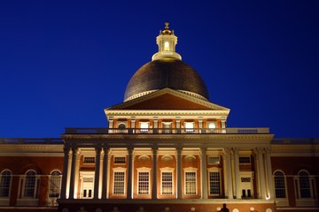 Fototapeta na wymiar Massachusetts State House, Boston..