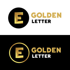 Letter E logo icon design template elements