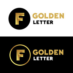 Letter F logo icon design template elements